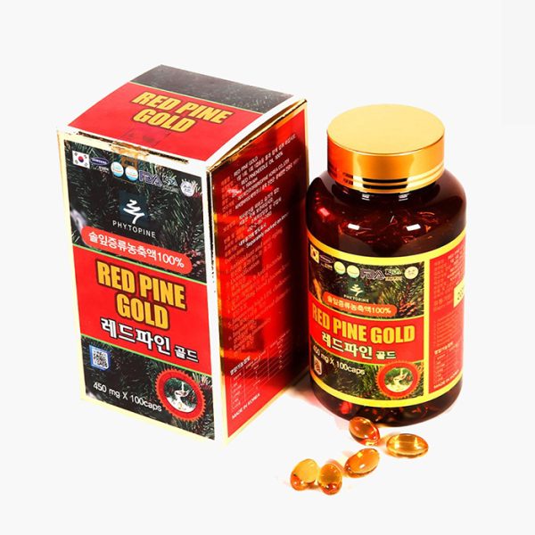 Viên tinh dầu thông đỏ Hàn Quốc Red Pine Gold 100 Viên Cao Cấp TD8 3